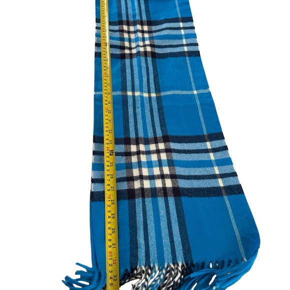 Blue Cashmere Scarf - Picture 6 of 7